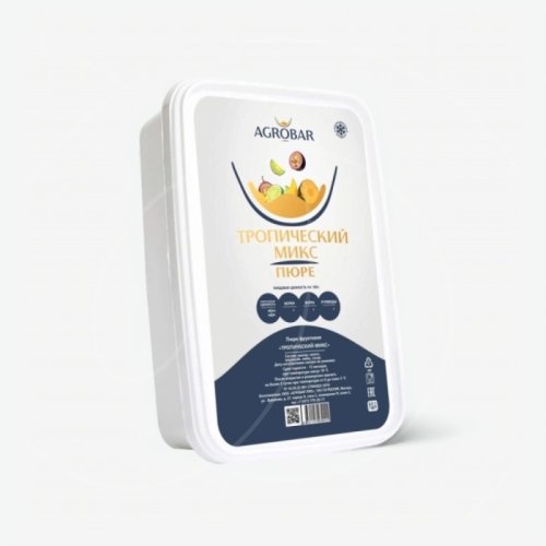 Пюре замороженное AGROBAR Тропический микс 250 г 