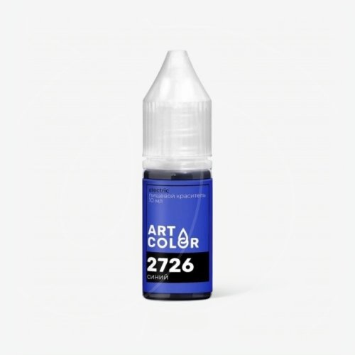Краситель пищевой гелевый водорастворимый Art Color "Electric 2726 Синий" 10 мл 2726